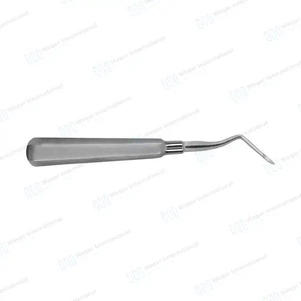 Heidbrink Root Elevator #2 Right Angled Slightly Curved Pointed Tip - dental instruments manufactured by Waqar International, Sialkot - view 5