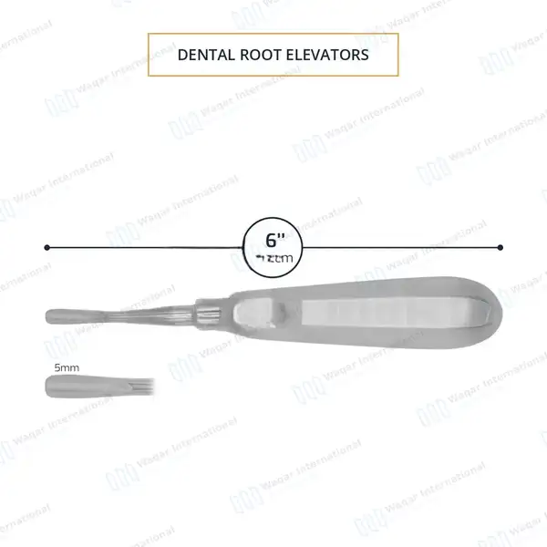 Seldin Root Elevator 34 – 5mm Tip - dental instruments manufactured by Waqar International, Sialkot - view 3
