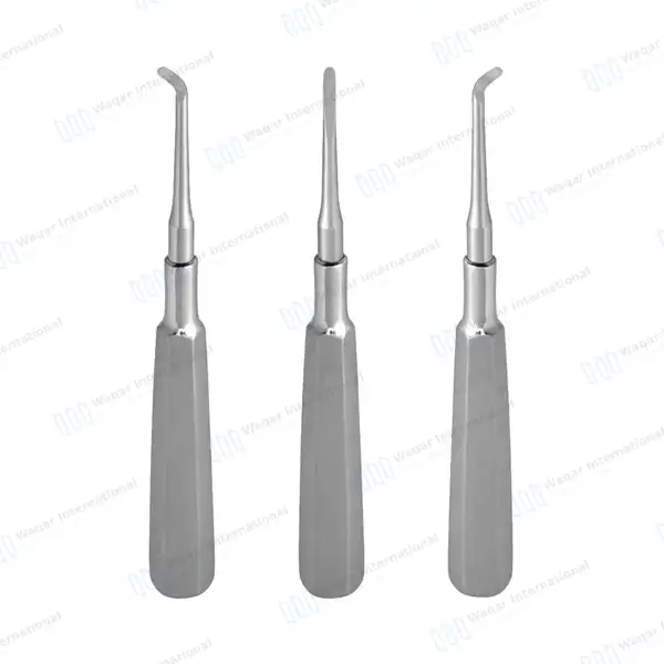 3 Warwick-James Elevators Set with Sterilization Cassette - dental instruments manufactured by Waqar International, Sialkot - view 3