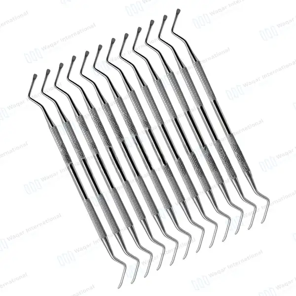 12 Pcs Lucas Bone Curette #87 Double Ended 3.8mm Smooth Spoon Tips - surgical instruments manufactured by Waqar International, Sialkot - view 2