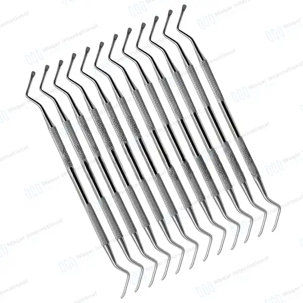 12 Pcs Lucas Bone Curette #88 Double Ended 5mm Smooth Spoon Tips - surgical instruments manufactured by Waqar International, Sialkot - view 2