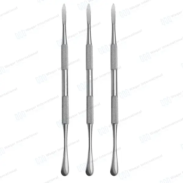 3 Pcs Periosteal Elevator Molt 9 Double Ended 7.5″ - surgical instruments manufactured by Waqar International, Sialkot - view 2