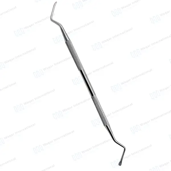 Lucas Bone Curette #87 Double Ended 3.8mm Smooth Spoon Tips - surgical instruments manufactured by Waqar International, Sialkot - view 2