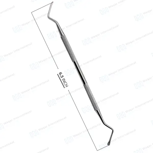 Lucas Bone Curette #88 Double Ended 5mm Smooth Spoon Tips - surgical instruments manufactured by Waqar International, Sialkot - view 3