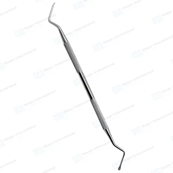 Lucas Bone Curette #86 Double Ended 3mm Smooth Spoon Tips - surgical instruments manufactured by Waqar International, Sialkot - view 2