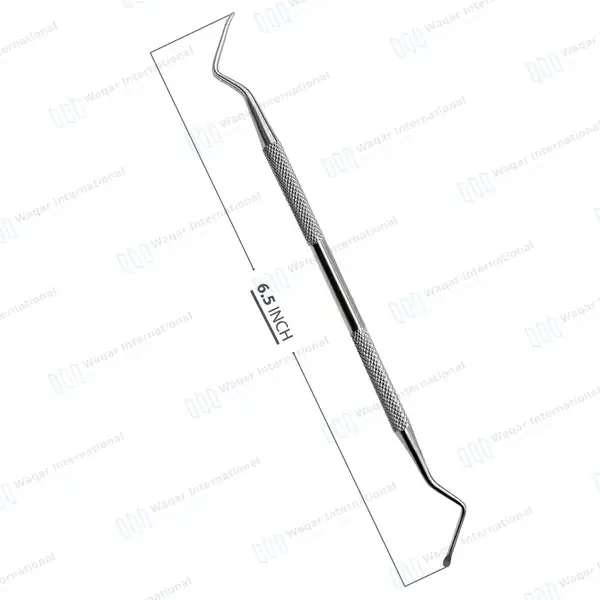 Lucas Bone Curette #86 Double Ended 3mm Smooth Spoon Tips - surgical instruments manufactured by Waqar International, Sialkot - view 3