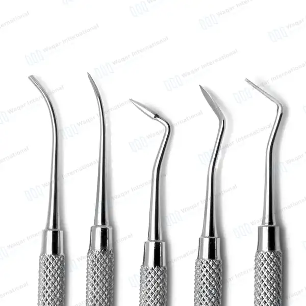 5 PK Thomas Wax Carvers #1, #2,#3, #4, #5 Double Ended - surgical instruments manufactured by Waqar International, Sialkot - view 3