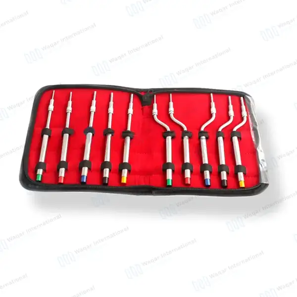 10 Pcs Sinus Osteotomes Set Color Coded Handle Implant Bone Grafting Elevators - surgical instruments manufactured by Waqar International, Sialkot - view 8