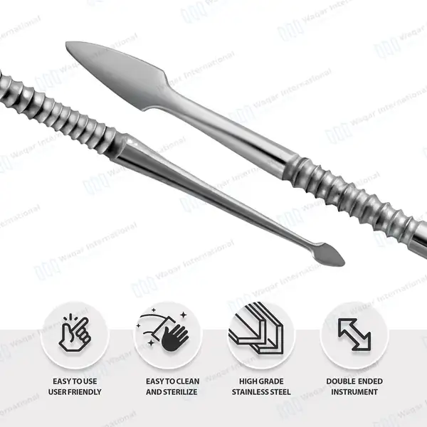 Vehe Wax Carver  – Double Ended - surgical instruments manufactured by Waqar International, Sialkot - view 4