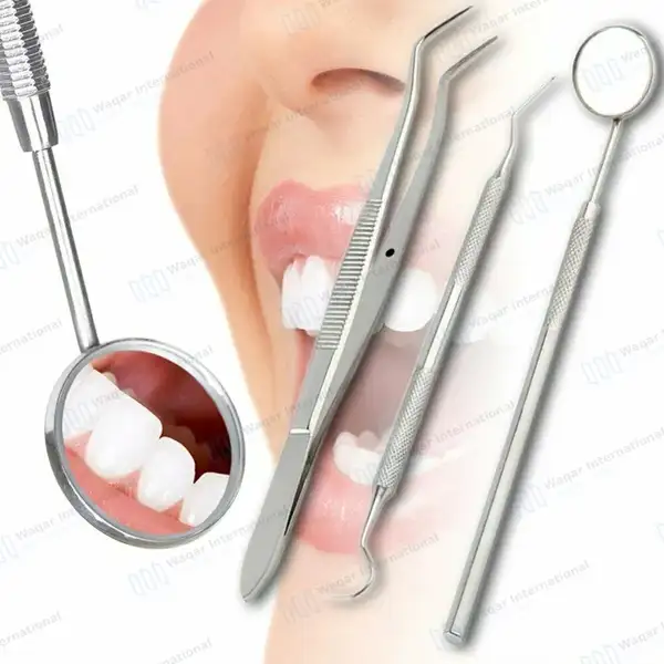 3 Pcs Basic Dental Examination Kit - surgical instruments manufactured by Waqar International, Sialkot - view 7
