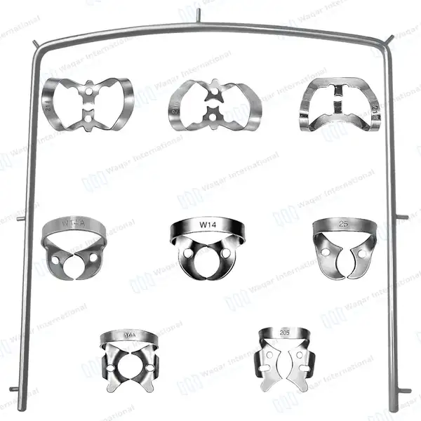 11 Pcs Starter Rubber Dam Kit - surgical instruments manufactured by Waqar International, Sialkot - view 5