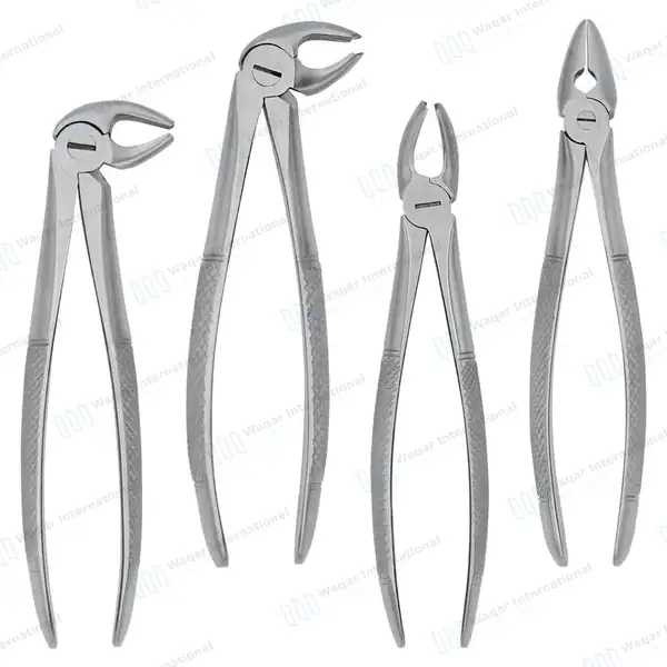 17 Pcs Oral Dental Root Surgery Extracting Elevators Forceps Kit Set - surgical instruments manufactured by Waqar International, Sialkot - view 3