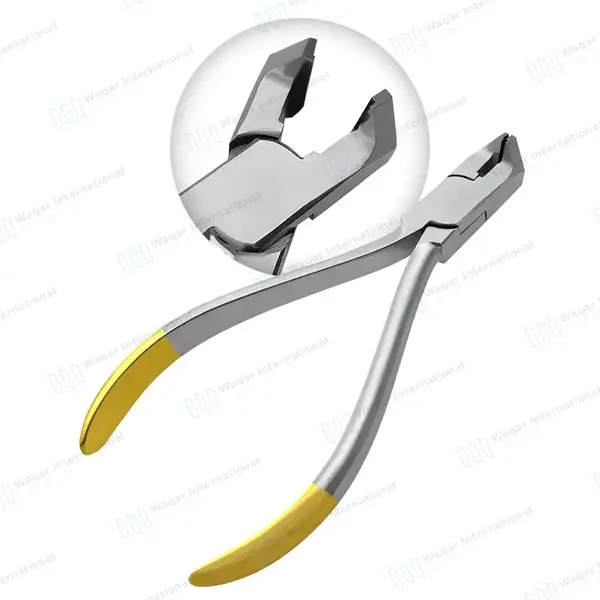 Ortho Kit of 4 Hard Wire Cutter Distal End Cutter Bracket Holding Tweezers Gauge - surgical instruments manufactured by Waqar International, Sialkot - view 5