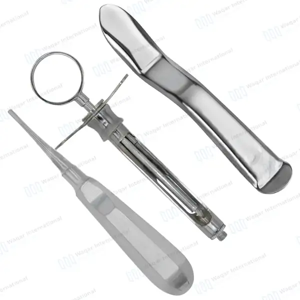 Set of 10 Pcs Oral Dental Extraction Kit+Extracting Forceps #150+151+10H - surgical instruments manufactured by Waqar International, Sialkot - view 5