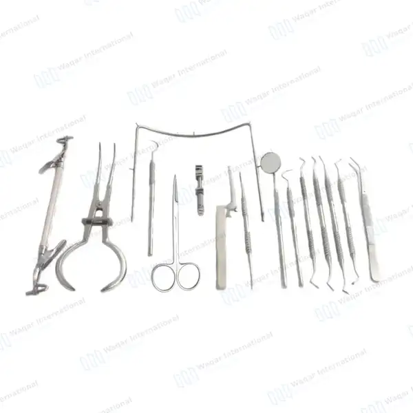 Set of 20 Rubber Dam Operative Dental - surgical instruments manufactured by Waqar International, Sialkot - view 2