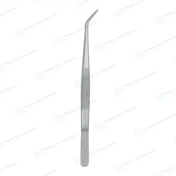 100 Pcs London College Plier Tweezer 6″ Angled Serrated Tips - surgical instruments manufactured by Waqar International, Sialkot - view 8