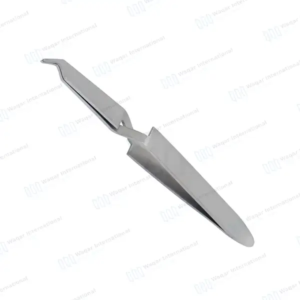 Bracket Placement Tweezer 4.5″ Narrow Smooth Tips - surgical instruments manufactured by Waqar International, Sialkot - view 2