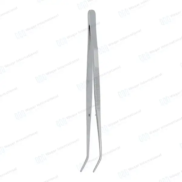 5 London-College Cotton Pliers 6″ Angled Serrated Tips - surgical instruments manufactured by Waqar International, Sialkot - view 6