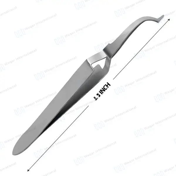 Dental Orthodontic Buccal Tube De Bonding Tweezers 5.5″ - surgical instruments manufactured by Waqar International, Sialkot - view 3