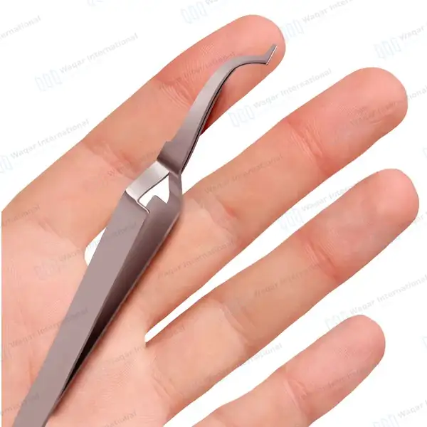 Dental Orthodontic Buccal Tube De Bonding Tweezers 5.5″ - surgical instruments manufactured by Waqar International, Sialkot - view 8
