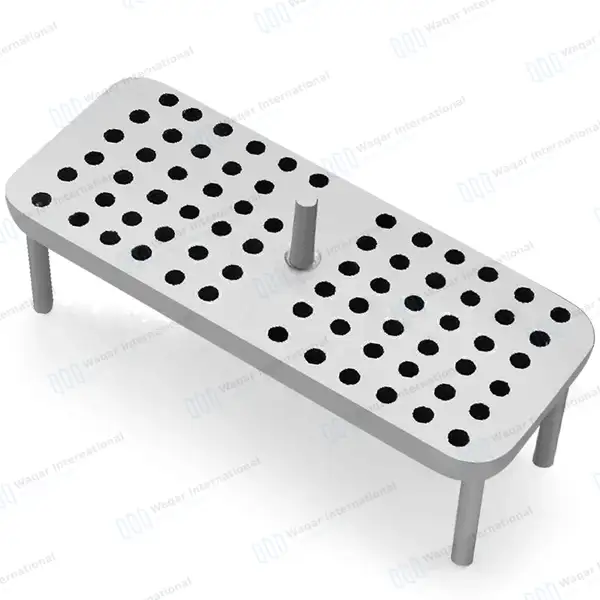 Endodontic Box 100 x 44 x 54mm 72 Holes Endo Stand - surgical instruments manufactured by Waqar International, Sialkot - view 2