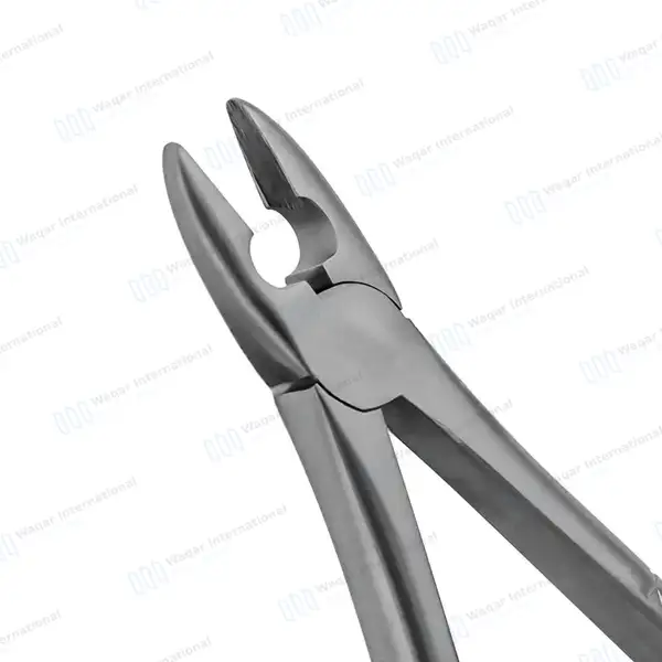 English Extracting Forceps #MD1 for Upper Wisdom Serrated Jaws - surgical instruments manufactured by Waqar International, Sialkot - view 2