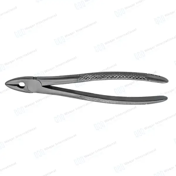 English Extracting Forceps #MD1 for Upper Wisdom Serrated Jaws - surgical instruments manufactured by Waqar International, Sialkot - view 5