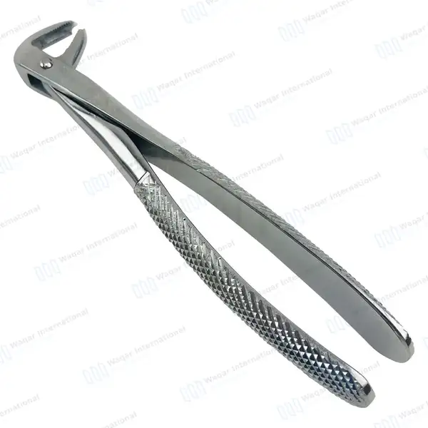 English Extracting Forceps #73 Lower Molars - surgical instruments manufactured by Waqar International, Sialkot - view 2