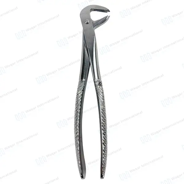 English Extracting Forceps #73 Lower Molars - surgical instruments manufactured by Waqar International, Sialkot - view 6