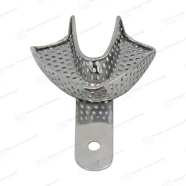 6 Pcs Pedo Impression Trays Set S, M, L Upper & Lower – Perforated - surgical instruments manufactured by Waqar International, Sialkot - view 5