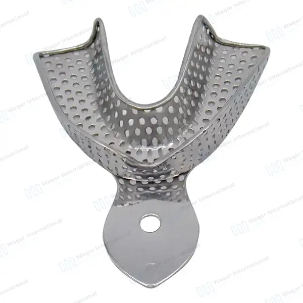 8 Perforated Dental Impression Trays Set XS, S, M, L Upper & Lower - surgical instruments manufactured by Waqar International, Sialkot - view 6