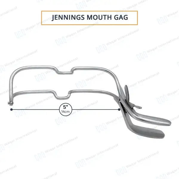 3 Jennings Mouth Gag 5″ Surgical Dental Anesthesia Instrument - surgical instruments manufactured by Waqar International, Sialkot - view 3