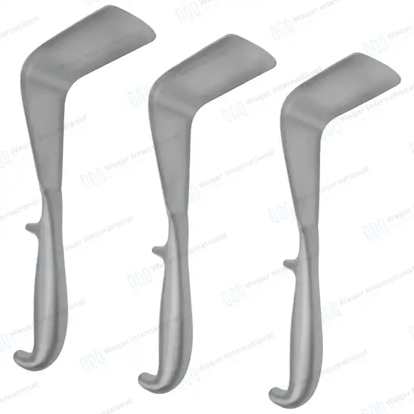 3 Pcs Doyen Vaginal Retractor Set 9″ (22.9cm) Small, Medium & Large - surgical instruments manufactured by Waqar International, Sialkot - view 2