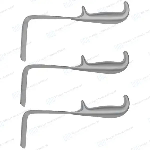 3 Pcs Doyen Vaginal Retractor Set 9″ (22.9cm) Small, Medium & Large - surgical instruments manufactured by Waqar International, Sialkot - view 7