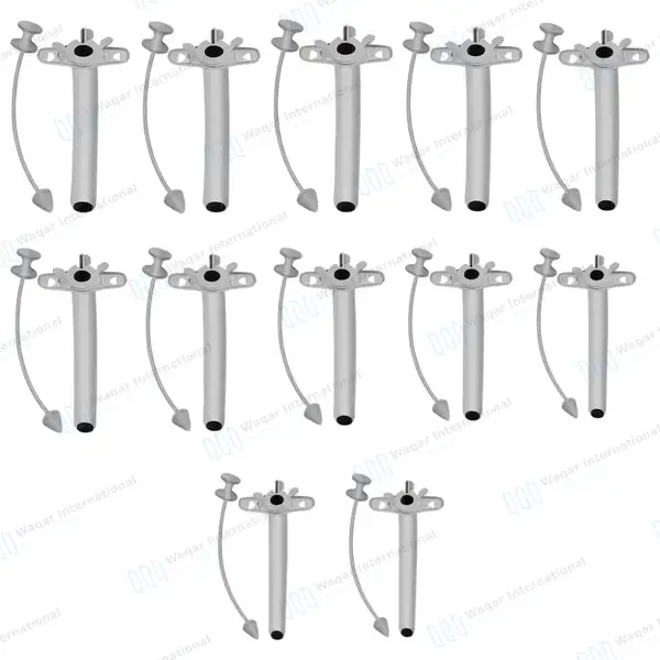 12 Pcs Jackson Trachea Tubes Set Size #00 – #10 - surgical instruments manufactured by Waqar International, Sialkot - view 2