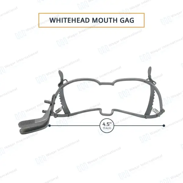 Whitehead Dental Mouth Immobilizer Gag 4.5″ – Pediatric - surgical instruments manufactured by Waqar International, Sialkot - view 3