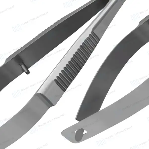 3 Pcs Micro Iris Scissors Set 4.5″ Sharp Straight+Curved+Angled - surgical instruments manufactured by Waqar International, Sialkot - view 10