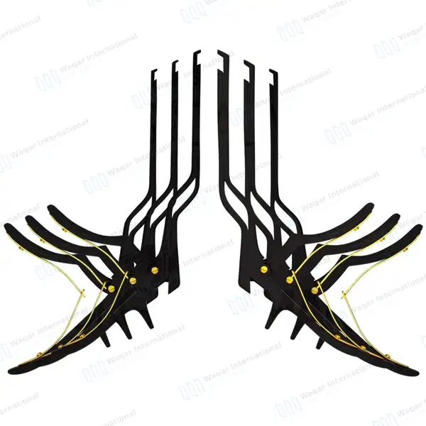 6 Bayonet Kerrison Rongeurs 8″ (20.3cm) Black 45° Up 1mm-6mm Bite - surgical instruments manufactured by Waqar International, Sialkot - view 2