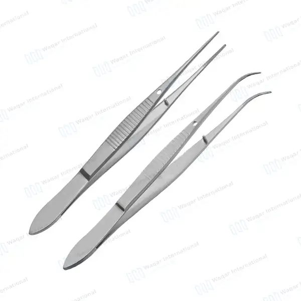 8 Pcs Splinter Fine Point Tweezers Forcep Set with Magnifying Glass - surgical instruments manufactured by Waqar International, Sialkot - view 6