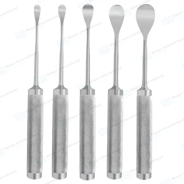 5 Pcs Cobb Spinal Elevators Set 10mm – 32mm Wide Blade - orthopedic instruments manufactured by Waqar International, Sialkot - view 6