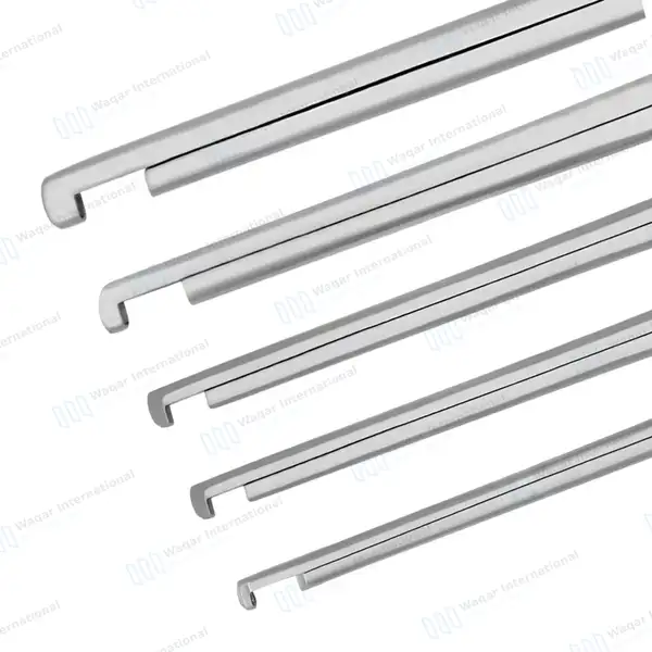 5 Kerrison Rongeurs Set 7″ Gold 90° Down Thin Footplate 1mm-5mm Bite - surgical instruments manufactured by Waqar International, Sialkot - view 5