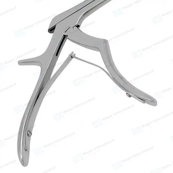 5 Kerrison Rongeurs Set 7″ Shaft 90° Up Thin Footplate 1mm-5mm Bite - surgical instruments manufactured by Waqar International, Sialkot - view 5
