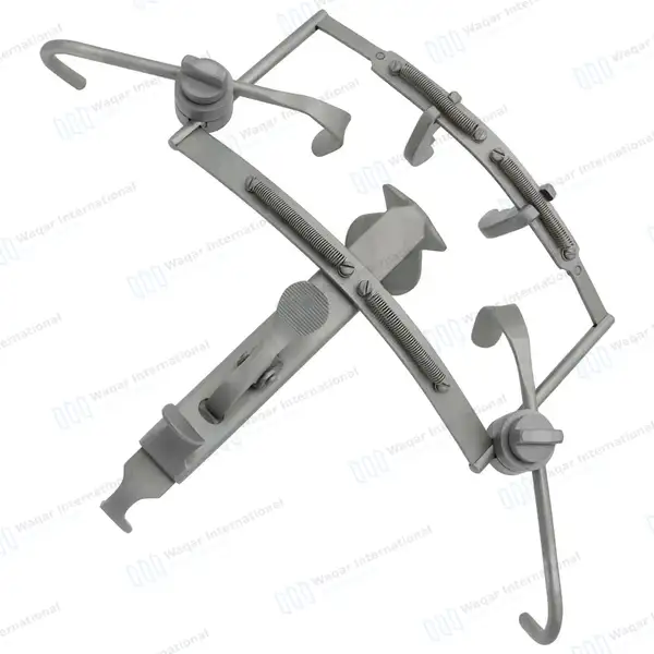 Dingman Mouth Gag Retractor with 3 Blades Set Oral Dental Instrument - surgical instruments manufactured by Waqar International, Sialkot - view 2