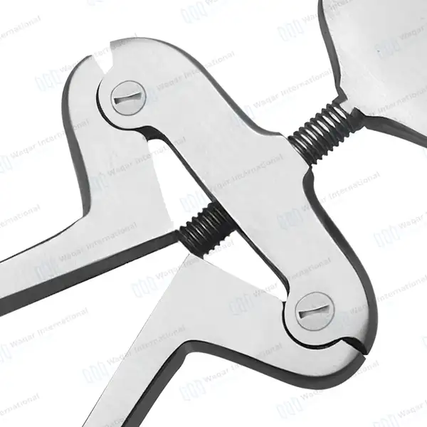 Heister Mouth Gag 5″ Serrated Jaws with Screw-Lock - surgical instruments manufactured by Waqar International, Sialkot - view 4