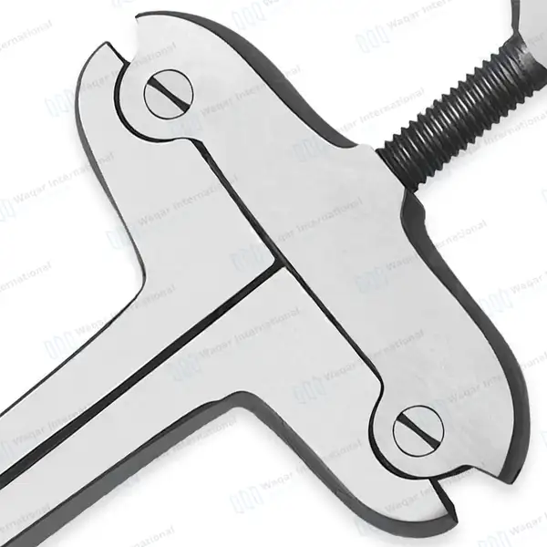Heister Mouth Gag 5″ Serrated Jaws with Screw-Lock - surgical instruments manufactured by Waqar International, Sialkot - view 5