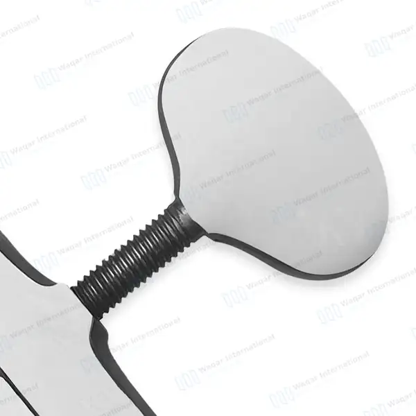Heister Mouth Gag 5″ Serrated Jaws with Screw-Lock - surgical instruments manufactured by Waqar International, Sialkot - view 6