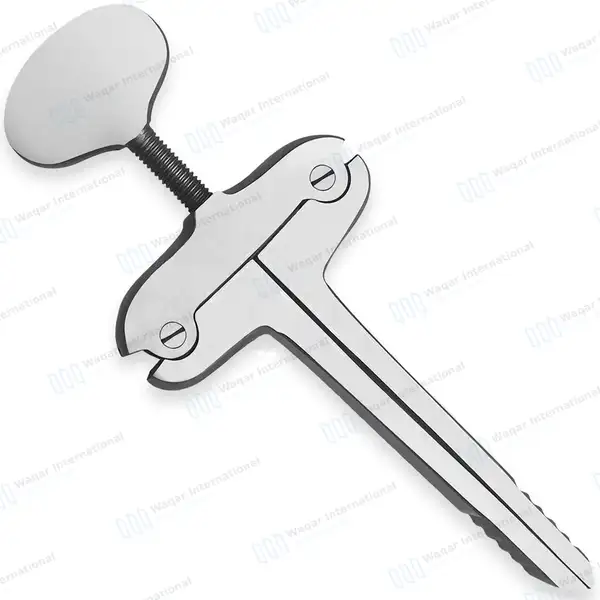 Heister Mouth Gag 5″ Serrated Jaws with Screw-Lock - surgical instruments manufactured by Waqar International, Sialkot - view 7