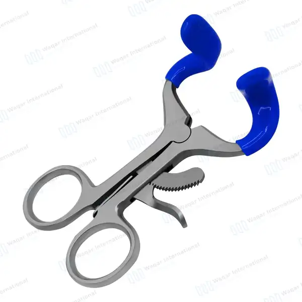 Molt Mouth Gag Blue 3.5″ Dental Surgical - surgical instruments manufactured by Waqar International, Sialkot - view 6