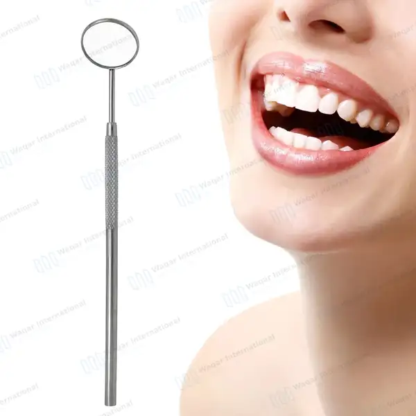 100 Dental Mirrors #5 with Handle - surgical instruments manufactured by Waqar International, Sialkot - view 6