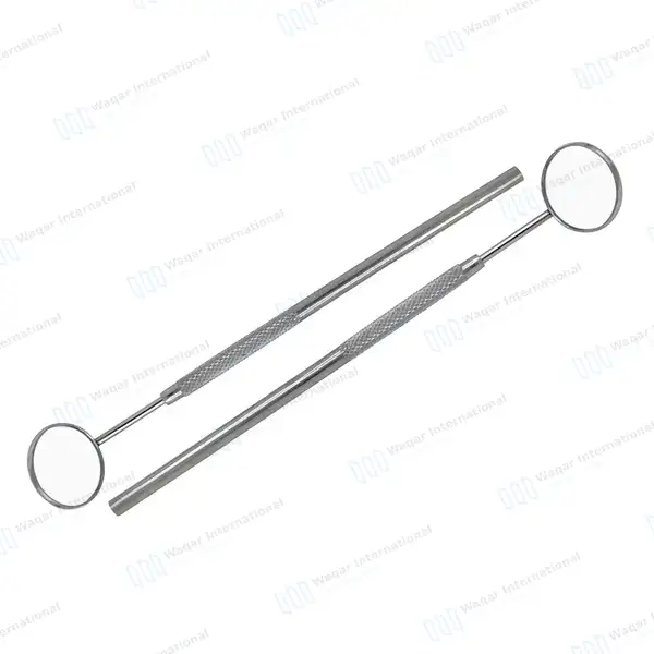 25 Dental Mirrors #5 with Handle - surgical instruments manufactured by Waqar International, Sialkot - view 4